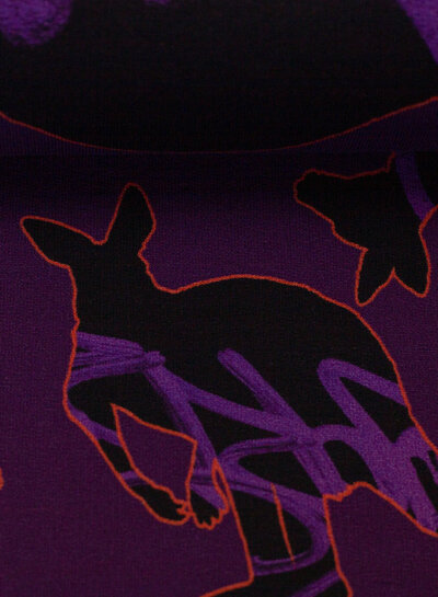 THORSTEN BERGER Kangaroos - purple - french terry