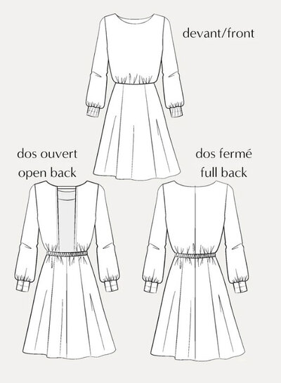 Maison Fauve La Robe Primrose - sewing pattern - English and French instructions