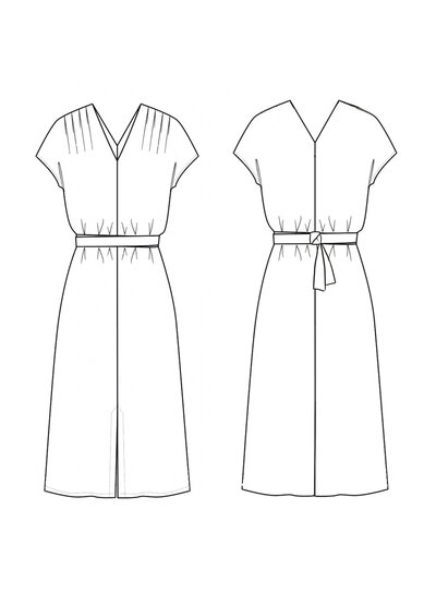 Maison Fauve La Robe Transat - sewing pattern - English and French instructions