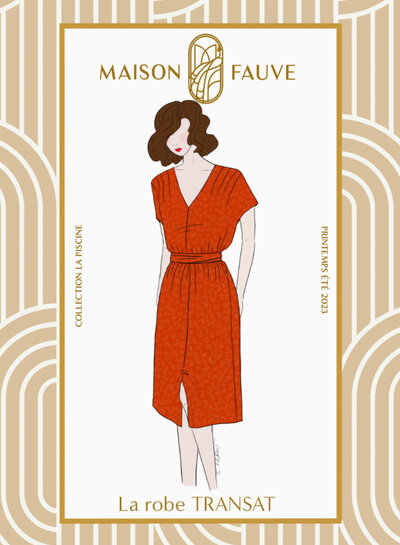 Maison Fauve La Robe Transat - sewing pattern - English and French instructions