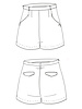 Maison Fauve Le Short Grand Bain - sewing pattern - English and French instructions