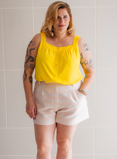 Maison Fauve Le Short Grand Bain - sewing pattern - English and French instructions