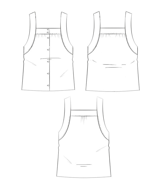 Maison Fauve Le Short Grand Bain - naaipatroon - Engels en Franse instructies