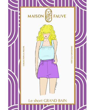 Maison Fauve Le Short Grand Bain - naaipatroon - Engels en Franse instructies
