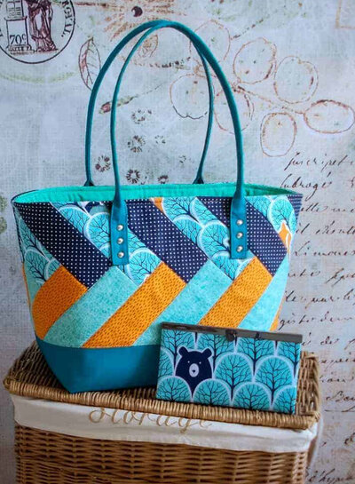 ZipperZoo Memories 'n more -drawstring tote - patroon Engelstalig