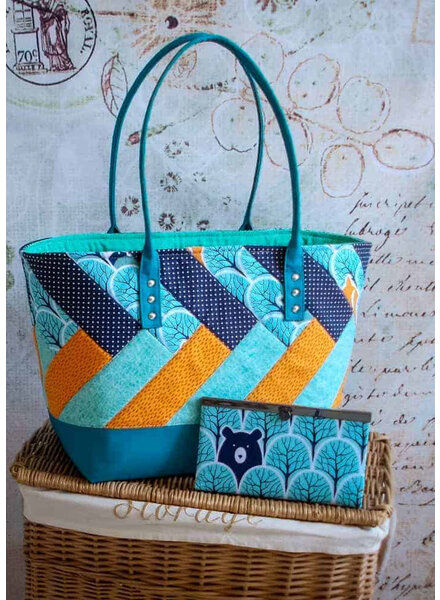 ZipperZoo Memories 'n more -drawstring tote - pattern in English