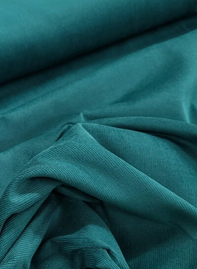 M. petrol green - needle rib - baby rib corduroy