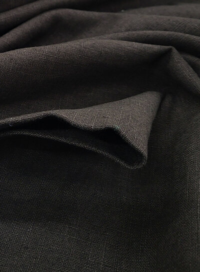 Madeline 100% washed linen dark brown