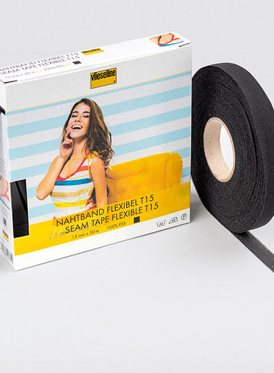 bulk pack black - flexible tape T15 - 50 meters