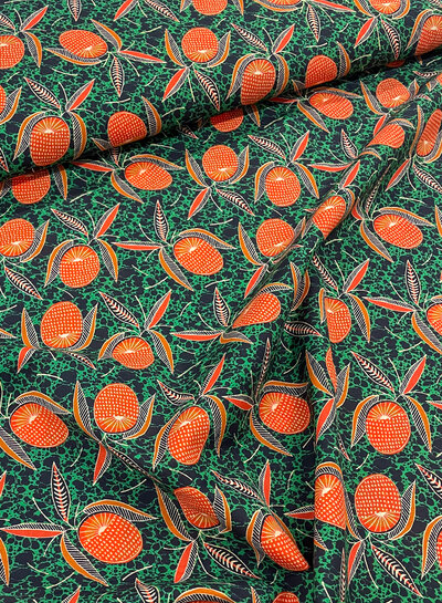 A la Ville orange fruits - Italian shirt cotton