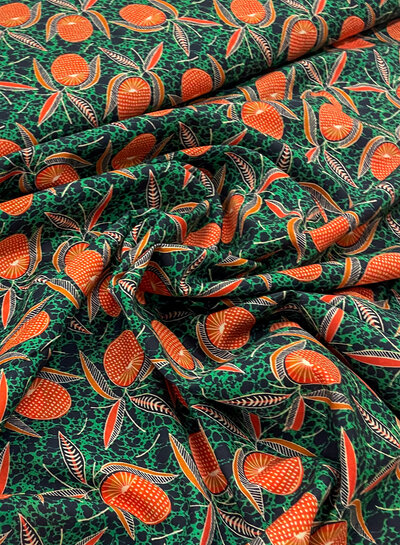 A la Ville orange fruits - Italian shirt cotton
