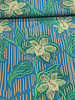 Marylene Madou ferns and flowers blue - beautiful print on 100% cotton