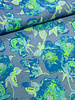 prachtige jacquard - exclusieve stof blauw en groen