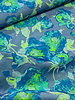 beautiful jacquard - exclusive fabric blue and green