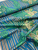 Marylene Madou ferns and flowers blue - beautiful print on 100% cotton