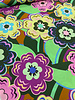 Marylene Madou grote bloemen - groen en roze - prachtige print op 100% katoen