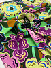 Marylene Madou large flowers - green and pink - beautiful print on 100% cotton