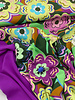 Marylene Madou large flowers - green and pink - beautiful print on 100% cotton