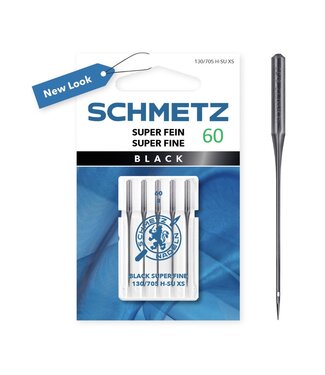 Schmetz Super fijn naalden BLACK LINE 60/8