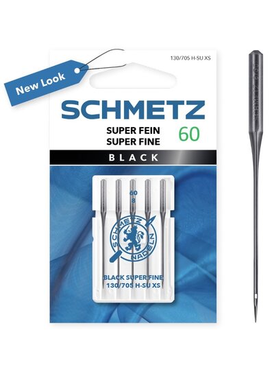 Schmetz Super fine needles BLACK LINE 60/8