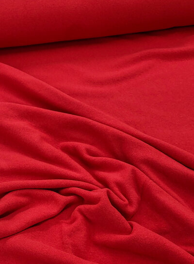 Swafing red - summer version of our soft, shape-retaining knitted fabric