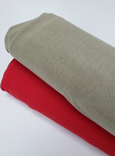 Swafing red - summer version of our soft, shape-retaining knitted fabric