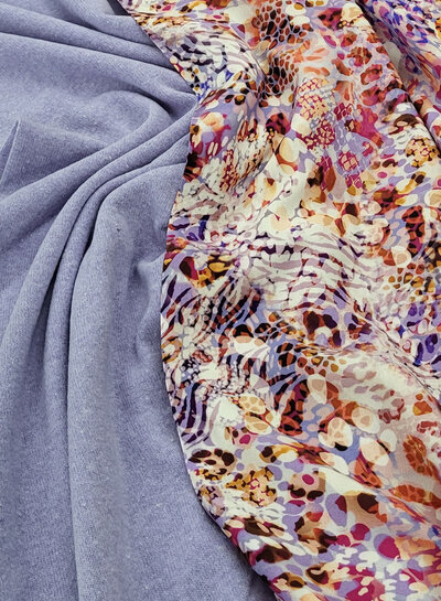 Swafing lilac - summer version of our soft, shape-retaining knitted fabric