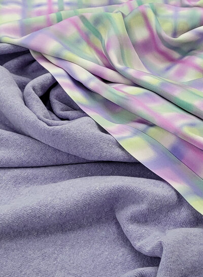 Swafing lilac - summer version of our soft, shape-retaining knitted fabric