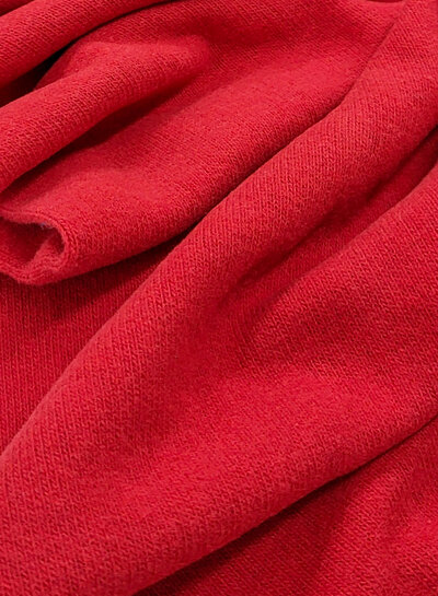 Swafing red - summer version of our soft, shape-retaining knitted fabric
