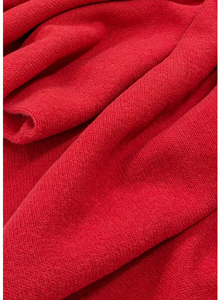 Swafing red - summer version of our soft, shape-retaining knitted fabric