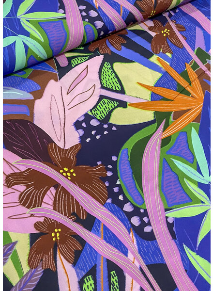 Marylene Madou pink jungle - beautiful print on 100% cotton