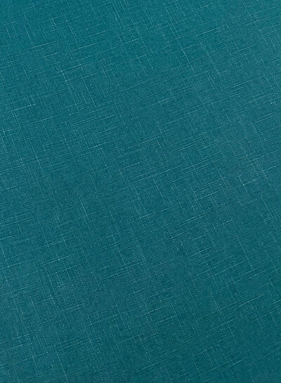 M. 100% washed linen dark petrol green