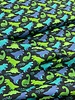 Swafing green and blue dino cotton