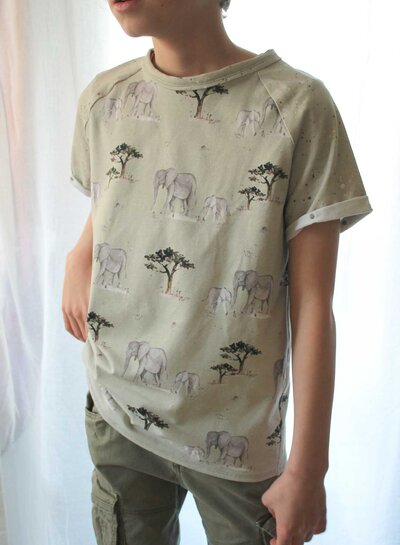 Swafing olifanten wild animals -  tricot