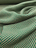 A la Ville green diagonal print - woven jacquard