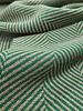 A la Ville groen diagonale print - geweven jacquard