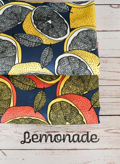 Swafing Lemonade - blue and yellow - beautiful woven viscose