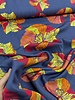 Swafing poppies - blue - beautiful woven viscose