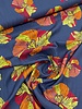 Swafing poppies - blue - beautiful woven viscose