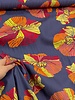Swafing poppies - blue - beautiful woven viscose