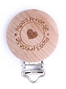 daddy's princess - wooden pacifier clip - packed per 2 pieces
