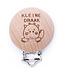 small dragon - wooden pacifier clip - packed per 2 pieces