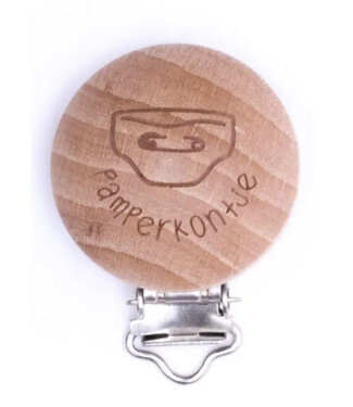 pamper bunny - wooden pacifier clip - packed per 2 pieces