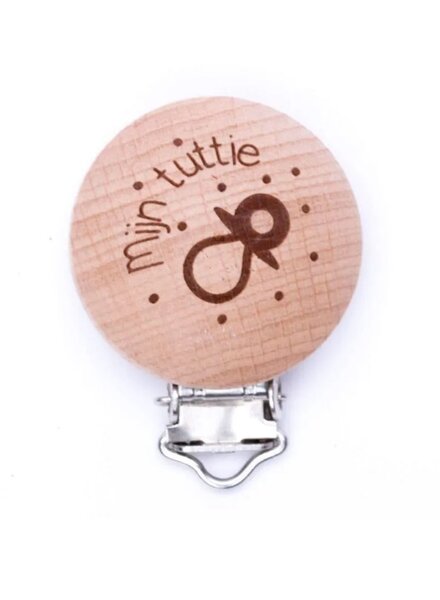 my tuttie - wooden pacifier clip - packed per 2 pieces