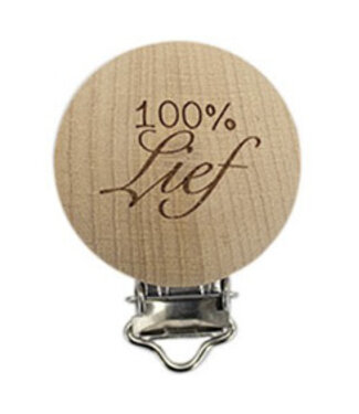 100% sweet - wooden pacifier clip - packed per 2 pieces