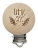 Little one - wooden pacifier clip - packed per 2 pieces