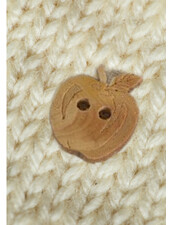 M. apple - wooden button 15mm