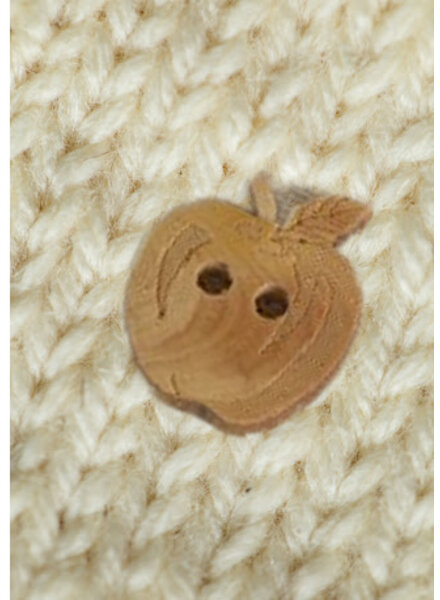 M. apple - wooden button 15mm