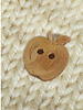 M. apple - wooden button 15mm