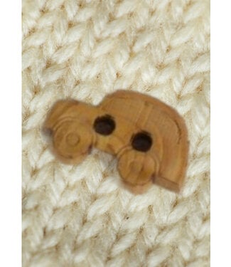 M. car - wooden button 15mm